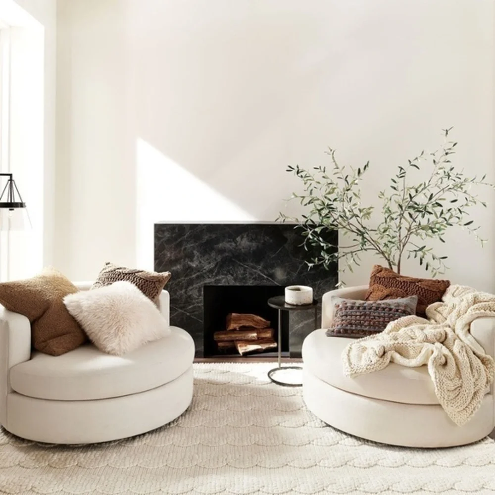 POTTERY BARN LUXE FAUX FUR PILLOW COVER SZ 18 X 18